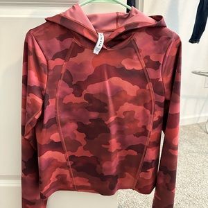 Athleta pink Camo hoodie, excellent condition, size S